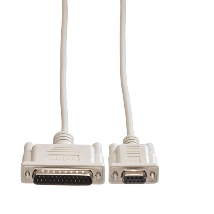 Imagine Cablu pentru imprimanta 9 pini la 25 pini M-T 1.8m, Roline 11.01.4618-2