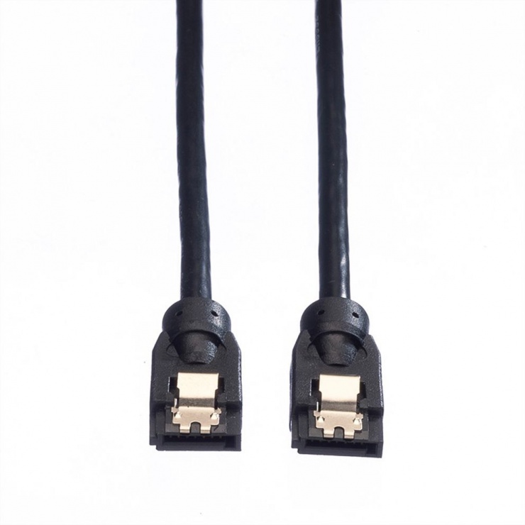 Imagine Cablu date SATA III 0.5m Negru, Roline 11.03.1552-1