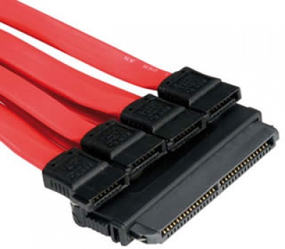 Imagine Cablu Roline SAS SFF-8484 - 4 X SATA, 0.5M