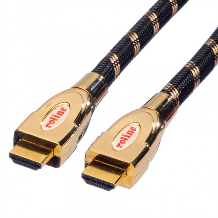 Imagine Cablu HDMI 4K GOLD Ultra HD Cable + Ethernet 1.5m, Roline 11.04.5694