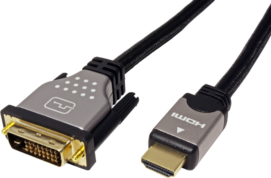 Imagine Cablu HDMI la DVI-D 24+1 pini T-T 1.5m, Roline 11.04.5876-2