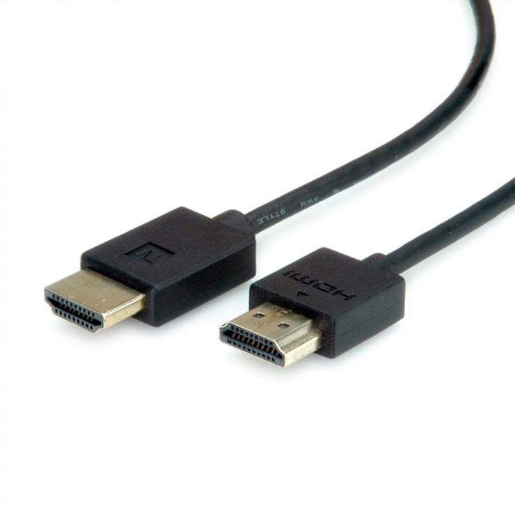 Imagine Cablu HDMI Ultra HD (UHD-1) activ T-T Negru 3m, Roline 11.04.5913