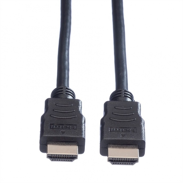 Imagine Cablu HDMI cu Ethernet T-T v1.4 negru 1.5m, Value 11.99.5531-1