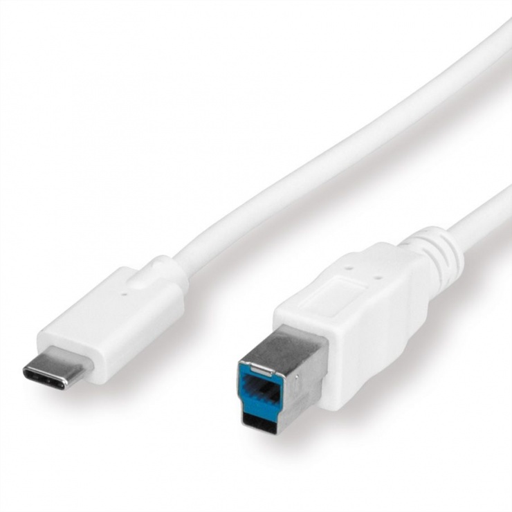 Imagine Cablu USB 3.0 Tip C la tip B 3m T-T Alb, Value 11.99.8881