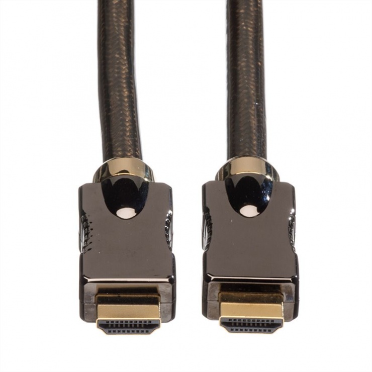 Imagine Cablu HDMI Ultra HD 4K cu Ethernet v2.0 T-T 1.5m, Roline 11.04.5688-2