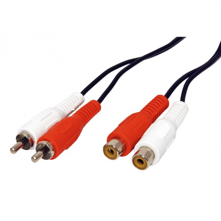 Imagine Cablu prelungitor 2 x RCA M-T 10m, Value 11.99.4330