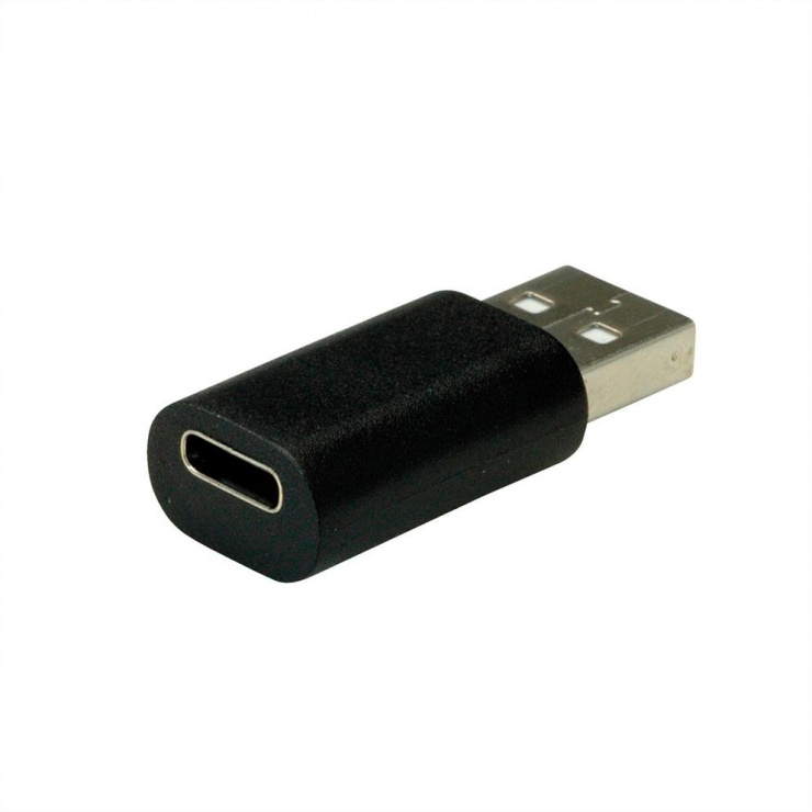 Imagine Adaptor USB 2.0 tip A la USB-C T-M Negru, Value 12.99.2995
