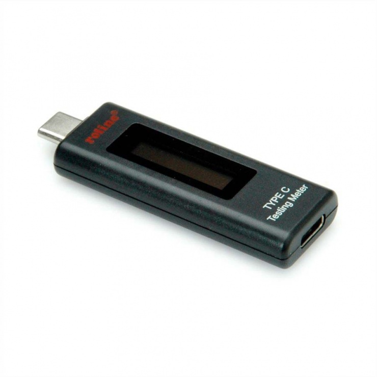 Imagine Adaptor de masurare USB tip C cu Display, Roline 13.01.3331-2