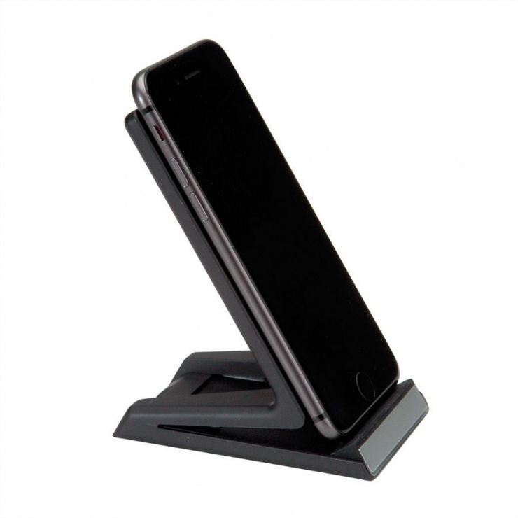 Imagine Stand smartphone cu incarcare wireless Fast Charge 10 W, Roline 19.11.1010-3