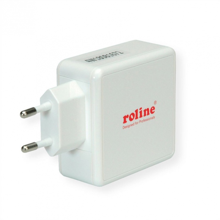 Imagine Incarcator priza cu 2 porturi 1 x QC (Quick Charge/Incarcare rapida) 3.0 3A + 1 x C (PD), 49.5W-3