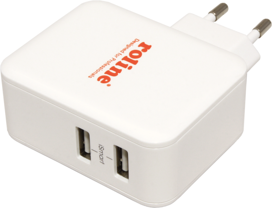 Imagine Incarcator priza cu 2 x USB 4.8A, Roline 19.11.1026-1
