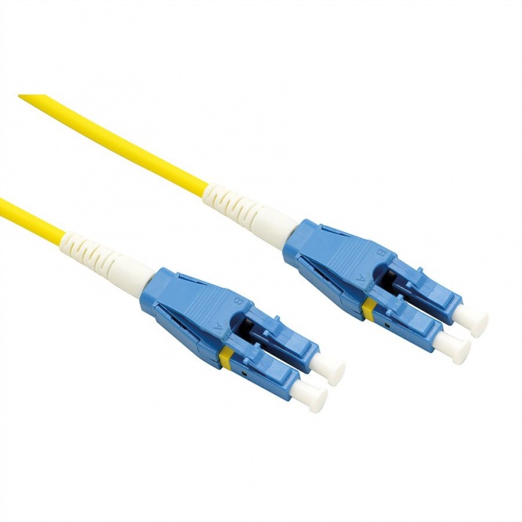 Imagine Cablu Jumper Fibra optica LC-LC duplex OS2 1m, Roline 21.15.8781