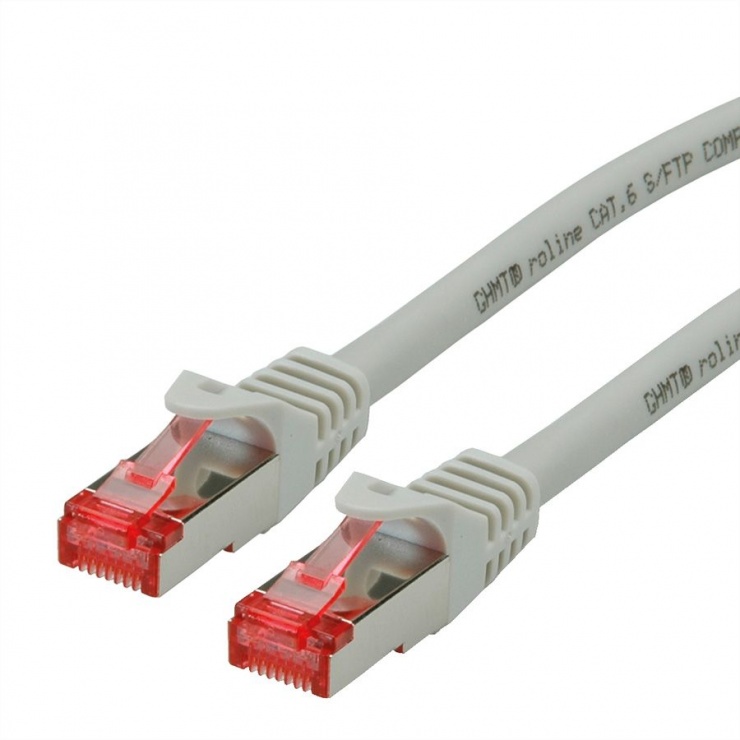 Imagine Cablu de retea SFTP cat 6 Component Level LSOH gri 0.3m, Roline 21.15.2951