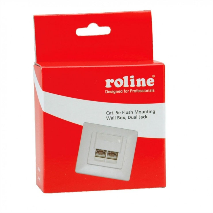 Imagine Priza RJ45 ingropata Cat. 5e ecranata, Roline 25.16.8487-1