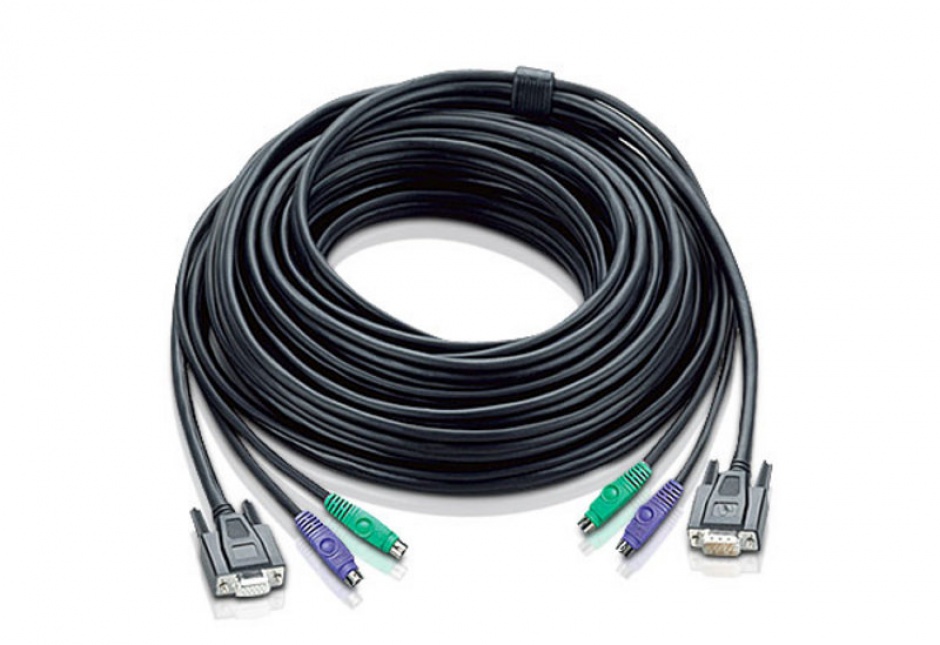 Imagine Cablu VGA pentru KVM PS/2 20m, ATEN 2L-1020P/C