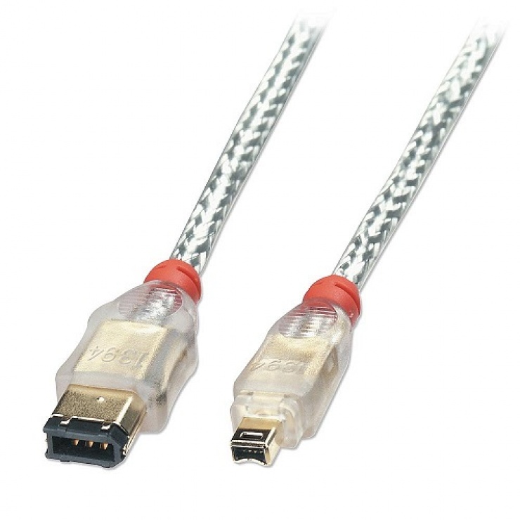 Imagine Cablu Firewire 6 pini la 4 pini 0.3m, Lindy L30869