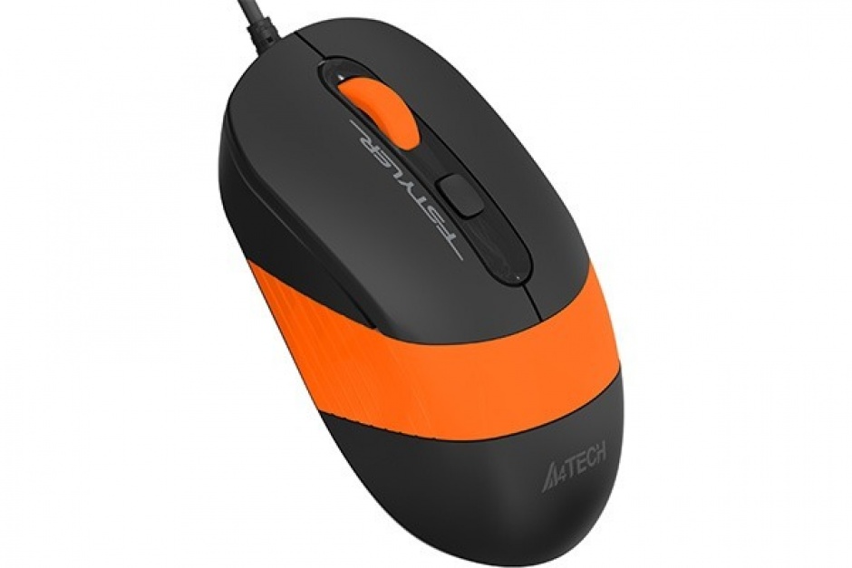 Imagine Mouse USB optic A4Tech Fstyler Negru/Orange, FM10 Orange-1
