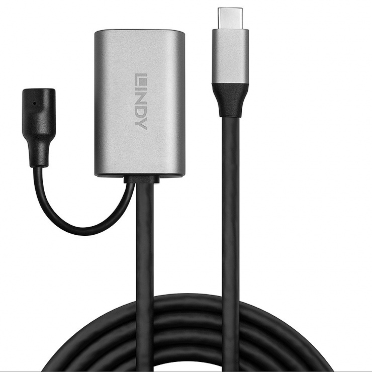 Imagine Cablu prelungitor USB-C 3.1 activ T-M 5m, Lindy L43271-1