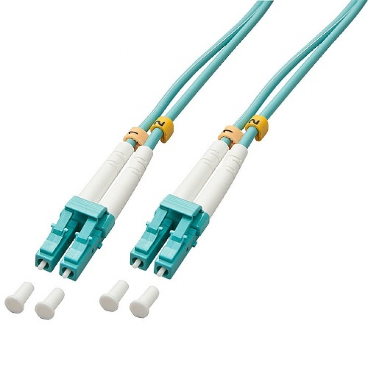 Imagine Cablu fibra optica LC-LC OM3 Duplex Multimode 40m, Lindy L46401-1