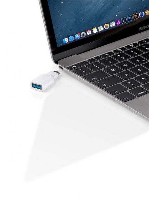 Imagine Adaptor USB-C 3.0 la USB-A T-M Alb, Goobay 66262