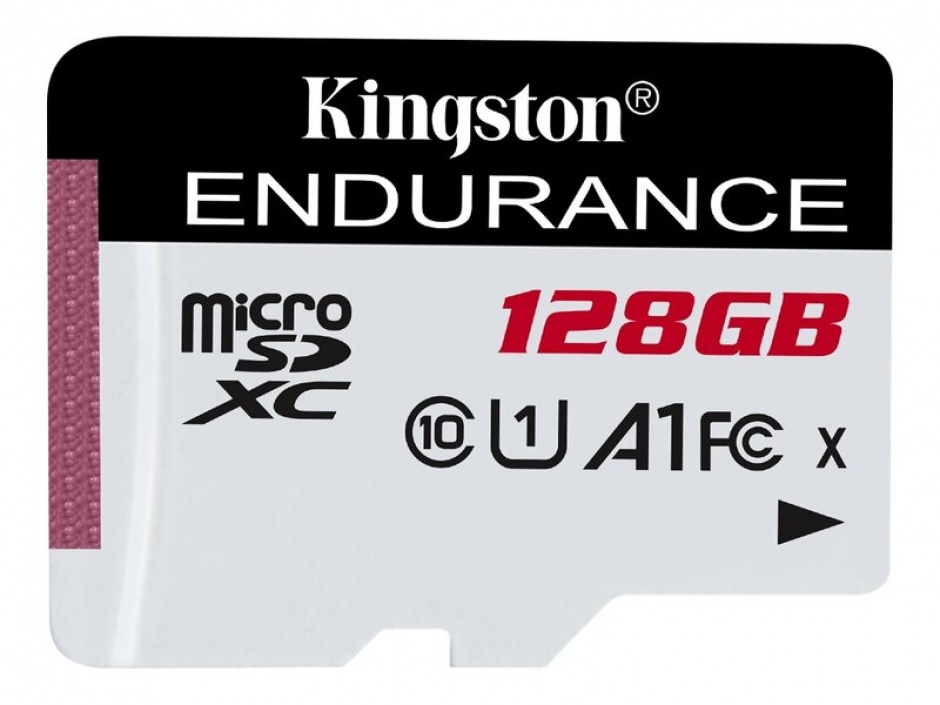 Imagine Card de memorie micro SDXC 128GB clasa 10 UHS-I High Endurance, Kingston SDCE/128GB