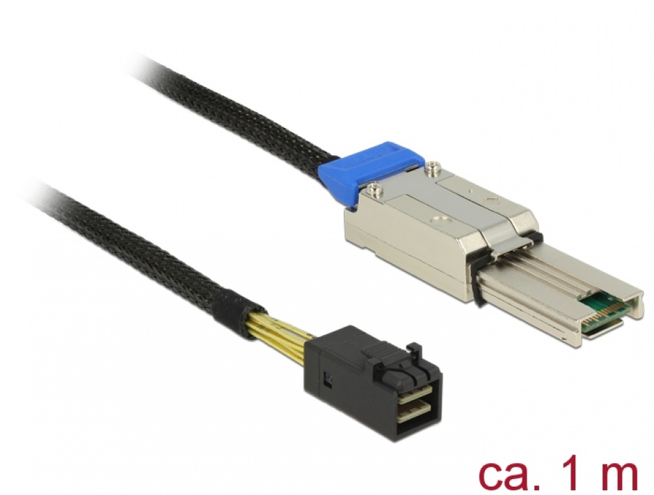 Imagine  Cablu Mini SAS HD SFF-8088 la Mini SAS HD SFF-8643 1m, Delock 83620