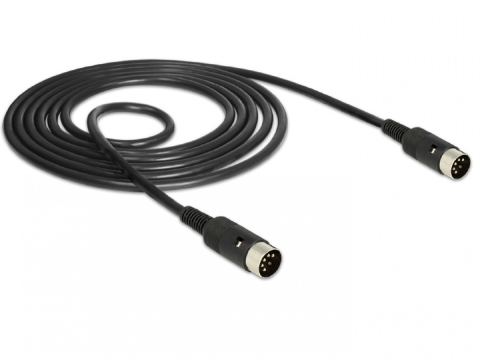 Imagine Cablu DIN 5 pini T-T 1.5m, Delock 84745-1