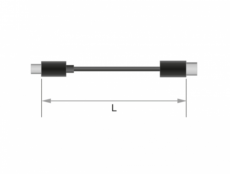 Imagine Cablu DVI-D Single Link 18+1 la HDMI pini T-T 2m, Delock 85584-1