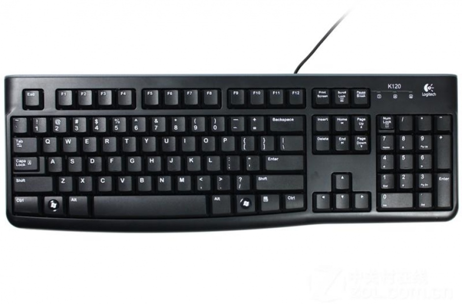 Imagine Tastatura USB K120 pentru Business Negru, Logitech