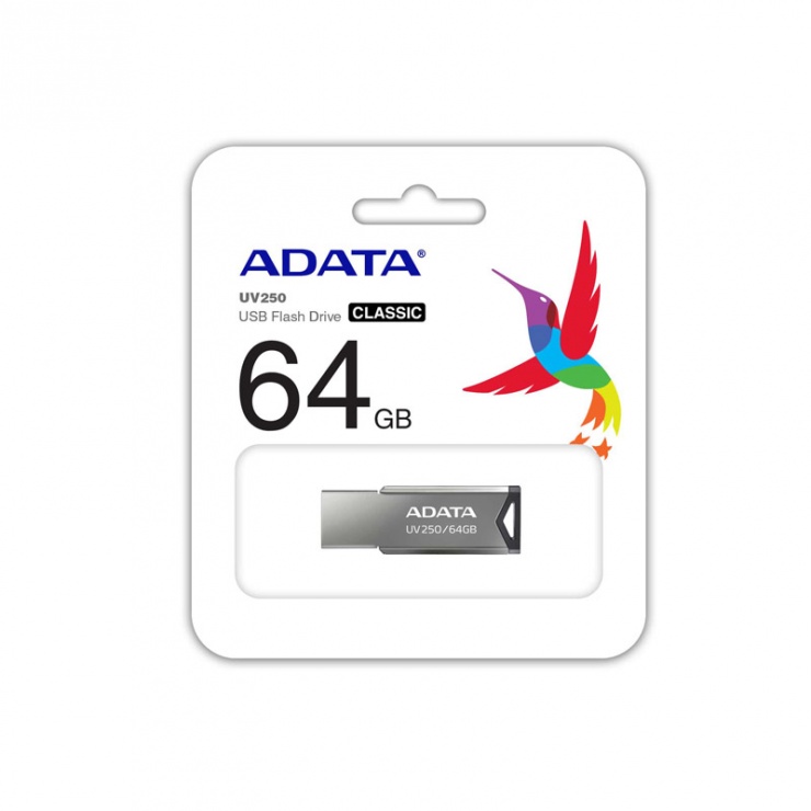 Imagine Stick USB 2.0 64GB Aliaj Silver, ADATA-3