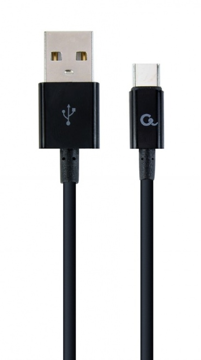 Imagine Cablu USB 2.0 la USB-C T-T 1m Negru, Gembird CC-USB2P-AMCM-1M