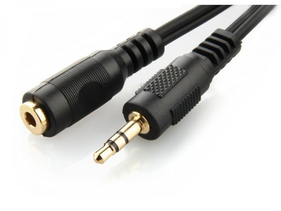 Imagine Cablu prelungitor audio jack 3.5mm T-M 5m, Gembird CCA-421S-5M