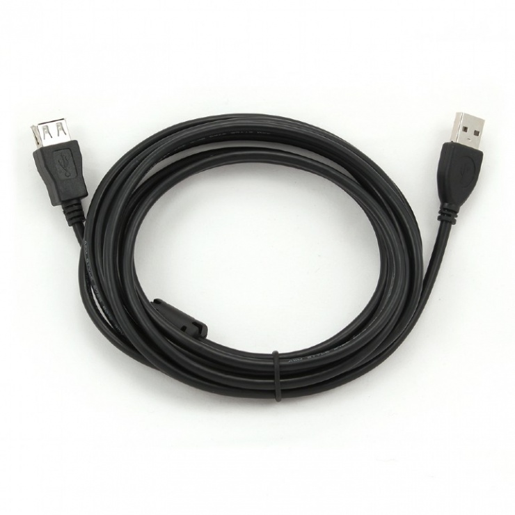 Imagine Cablu prelungitor USB 2.0 T-M ferita 3m, CCF-USB2-AMAF-10-1