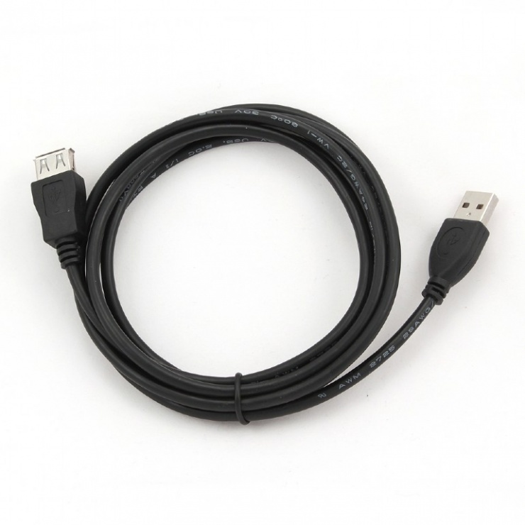 Imagine Cablu prelungitor USB 2.0 T-M 1.8m, Gembird CCP-USB2-AMAF-6-1