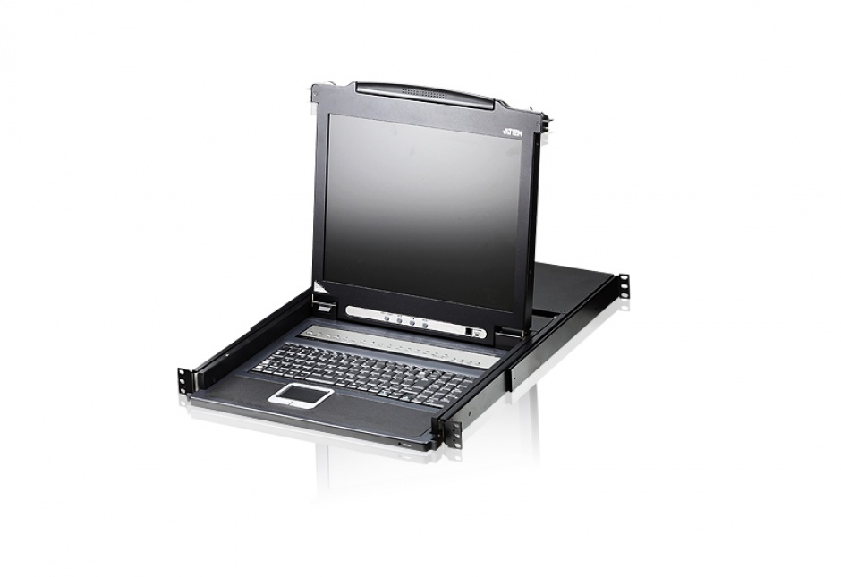 Imagine Distribuitor KVM LCD 17" PS/2 VGA 16 porturi, ATEN CL1016M