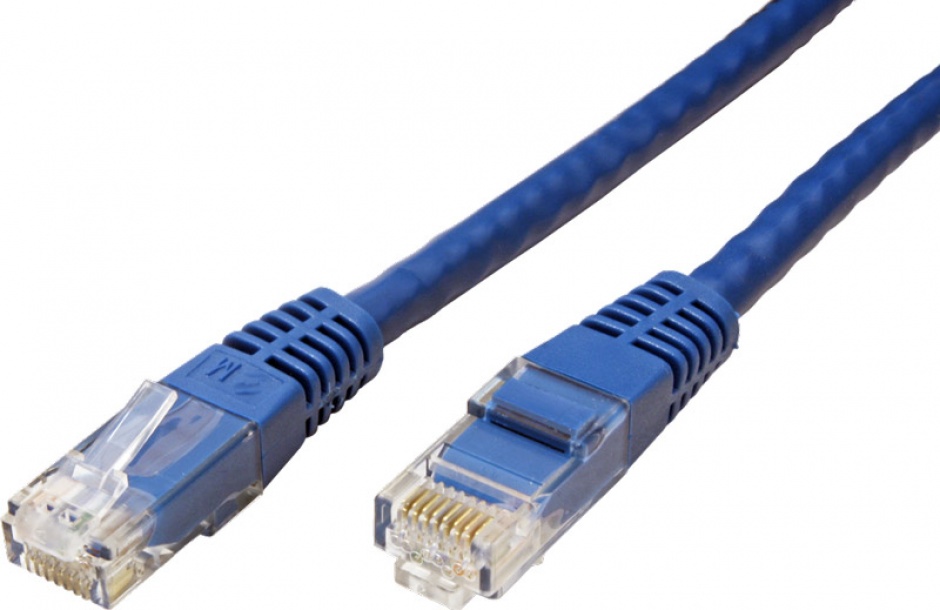 Imagine Cablu de retea RJ45 MYCON UTP Cat.6 0.5m Albastru, CON1524-1