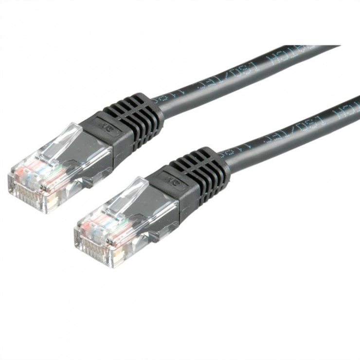 Imagine Cablu de retea RJ45 MYCON UTP Cat.6 3m Negru, CON1555
