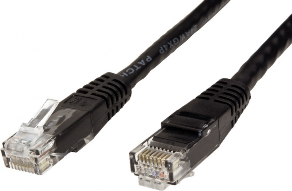 Imagine Cablu de retea RJ45 MYCON UTP Cat.6 7m Negru, CON1575-1