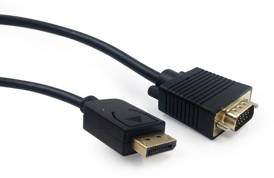 Imagine Cablu Displayport la VGA T-T 1.8m Negru, Gembird CCP-DPM-VGAM-6