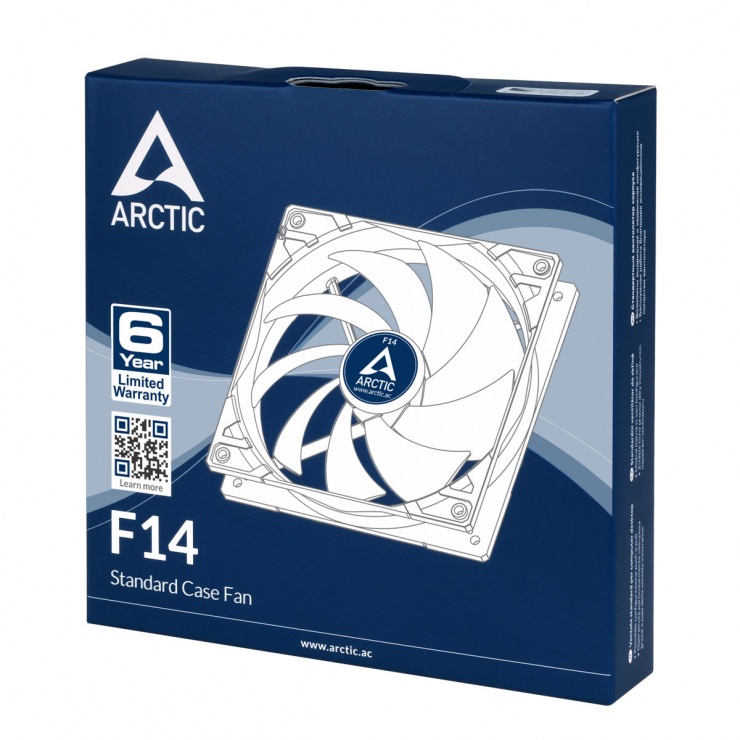Imagine Ventilator pentru carcasa 140mm low noise FD bearing, Arctic F14