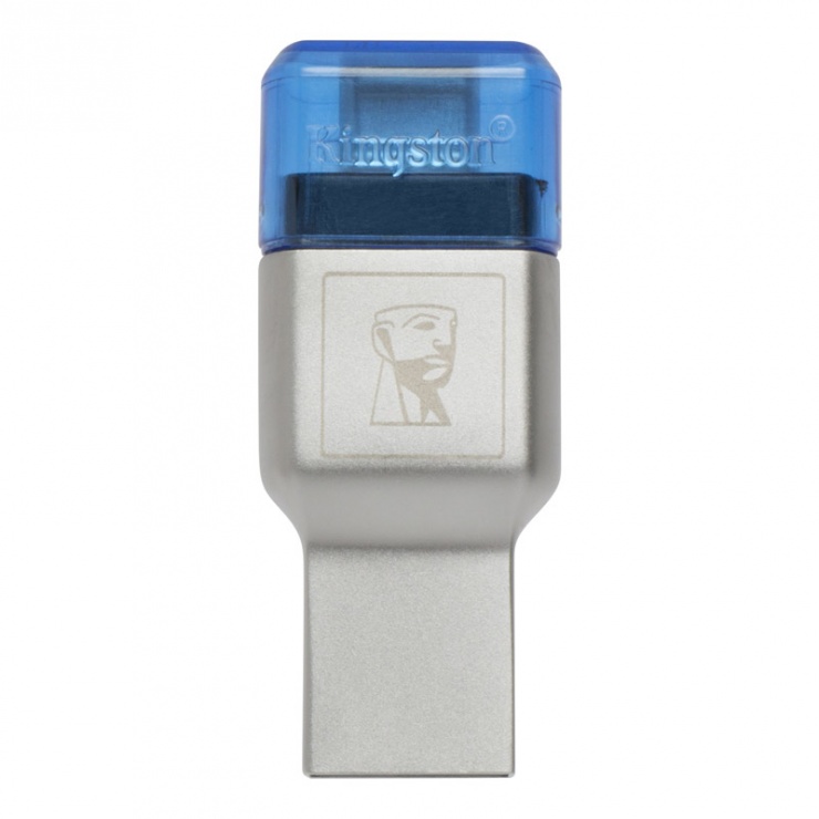 Imagine Cititor de carduri USB 3.1-C la microSD/SDHC/SDXC UHS-I, Kingston FCR-ML3C