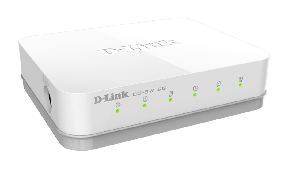 Imagine Switch 5 porturi Gigabit, D-LINK GO-SW-5G