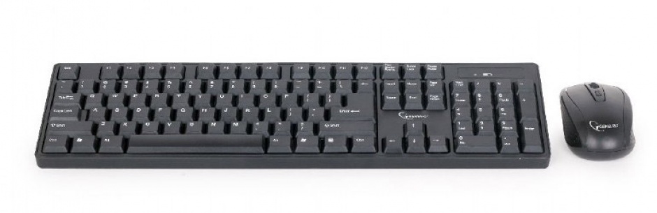Imagine Kit tastatura si mouse wireless Negru, Gembird KBS-W-01-2