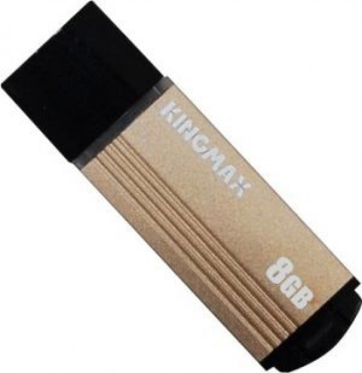 Imagine Stick USB 2.0 8GB MA-06 compact aliaj aluminiu Gold, Kingmax