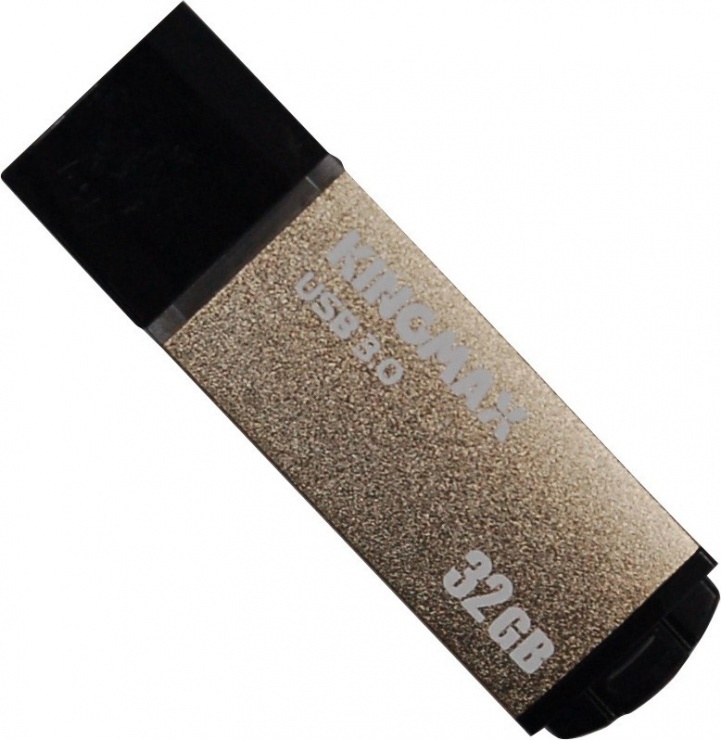 Imagine Stick USB 3.0 32GB MB-03, compact, aliaj aluminiu Gold, Kingmax