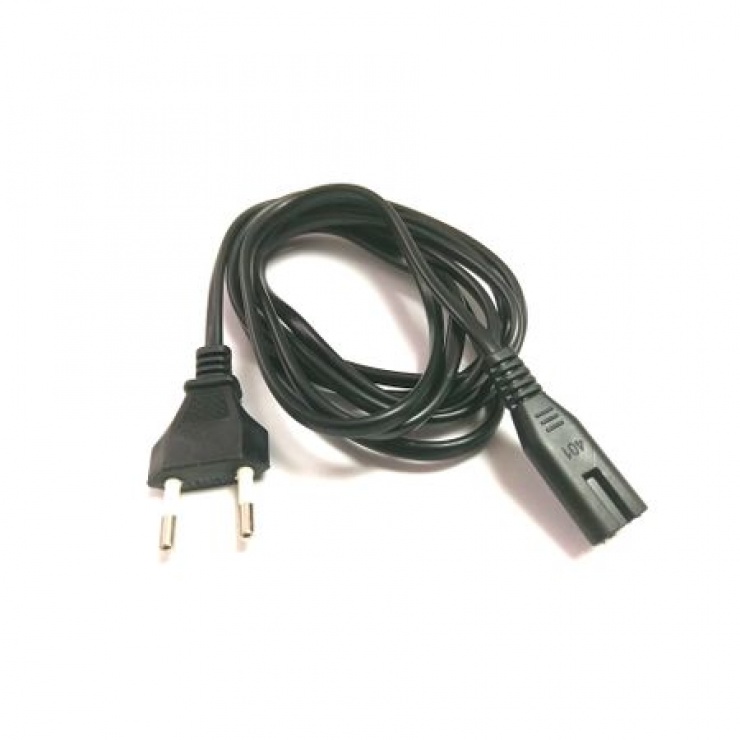 Imagine Cablu alimentare casetofon IEC C7 2m negru, KTCBLHE90036A