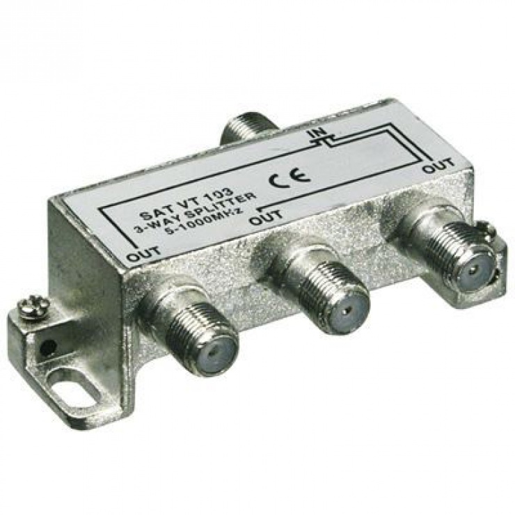 Imagine Splitter coaxial (antena tv) 3 porturi 5-1000 MHz, 67020