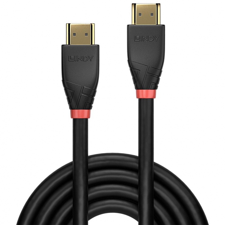 Imagine Cablu HDMI activ v2.0 4K T-T 15m Negru, Lindy L41072-1