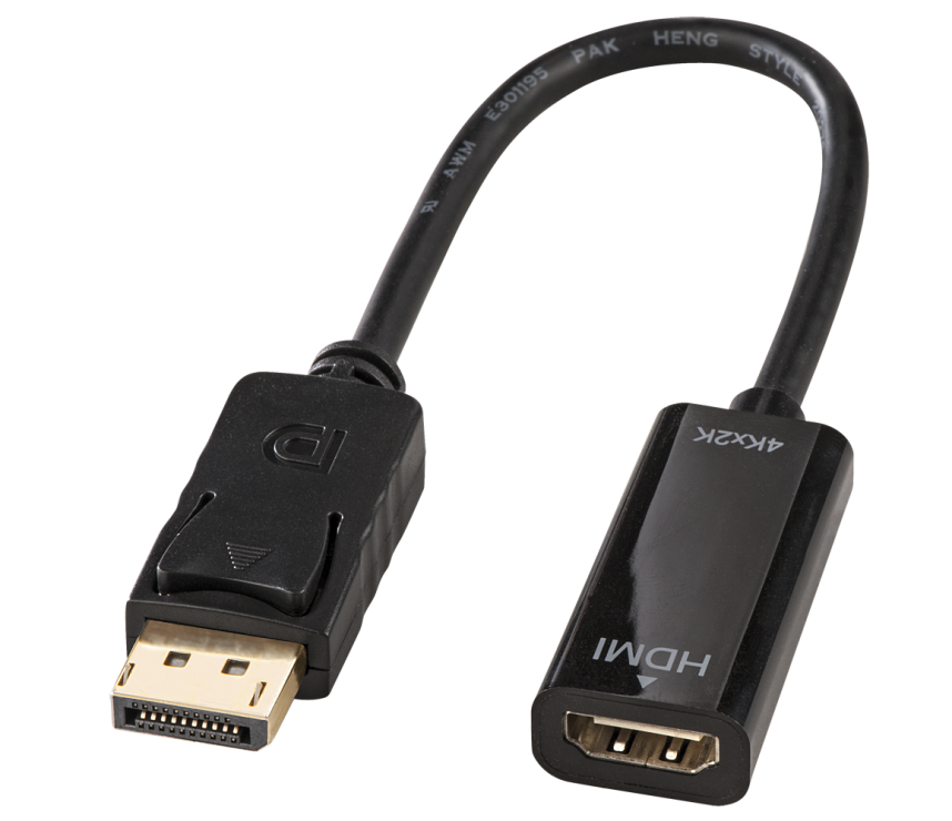 Imagine Adaptor Displayport v1.2 la HDMI 4K T-M, Lindy L41718