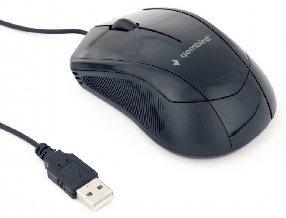 Imagine Mouse optic USB Negru, Gembird MUS-3B-02-2